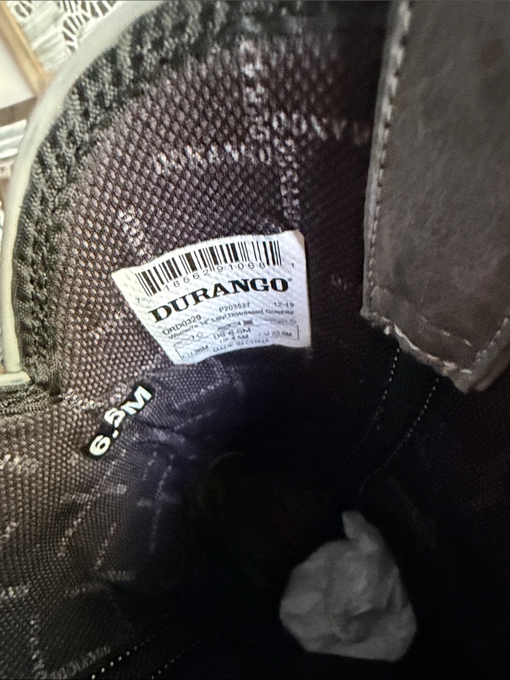 Durango Gray Western Harness Boots with Star Strap - Picture 7 of 9